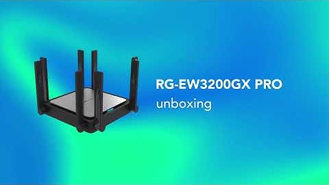 RG EW3200GX PRO Unboxing