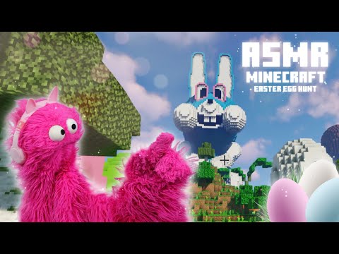 ASMR Cosmo Plays Minecraft: Relaxing Easter Egg Hunt! 🐣🐇