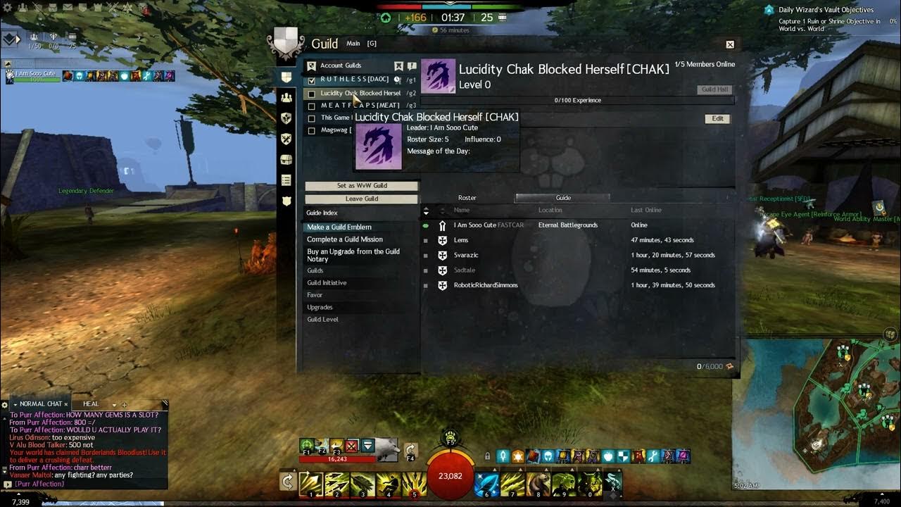 GW2 JOIN THE HOTTEST GUILD EVER ! ALL ! LUCIDITY CHAKBLOCKED