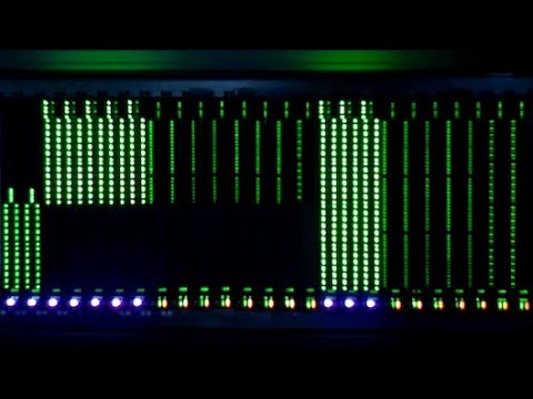 Light show with 25 rack-mounted switches