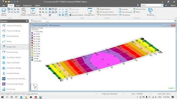 Curved Bridge in staad India standard