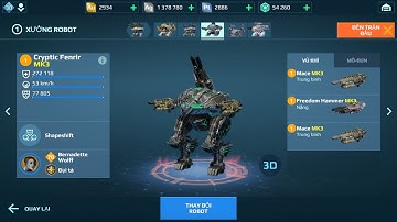 Dọn kho kiếm bạc nâng cấp Mace lên MK3 (War Robots)