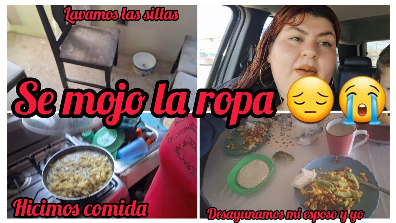 SE MOJO LA ROPA😔😭lavamos las sillas,hicimos comida, platicamos, desayunamos mi esposo y yo🫶🏻✨️