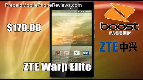 Boost Mobile ZTE Warp Elite available for $179.99