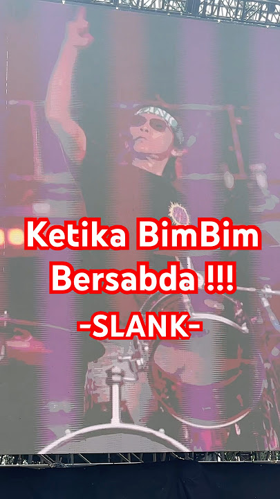 Bimbim's Words, Slankers Immediately Scream!!🤘🎸 #concert #music #slank #slankers #vlog #rock #cool