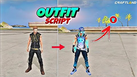 Make Outfit Change Button in Craftland | Freefire SacSo