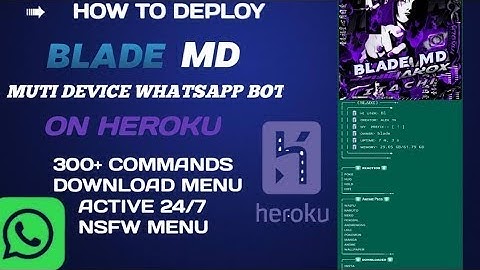 Blade-MD WhatsApp Bot HEROKU DEPLOY TUTORIAL | Heroku Deploy Blade MD | MH MODS OFC