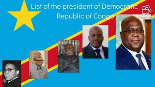 List of the president of Democratic Republic of Congo