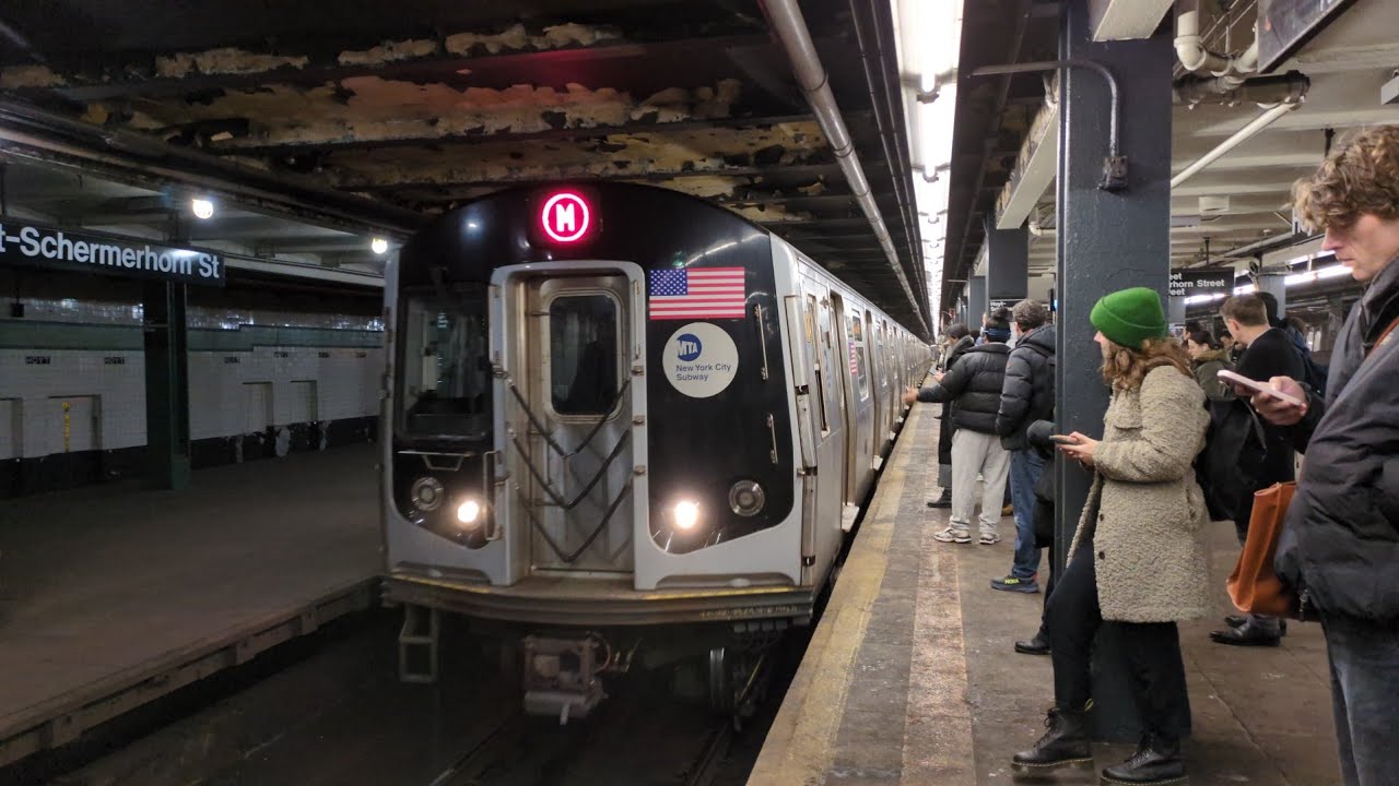NYC Subway: R160 M Train Rerouted via Fulton St at Hoyt