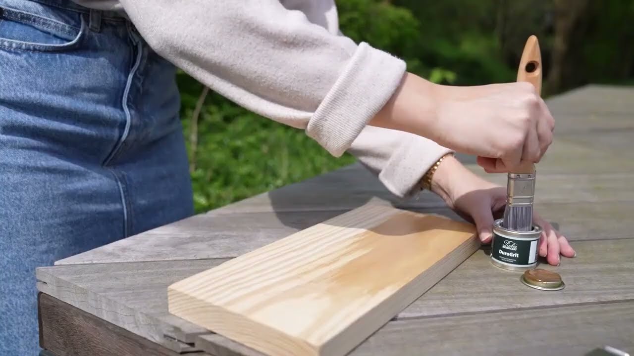 Comment utiliser un échantillon Durogrit, alternative à la lasure et au saturateur