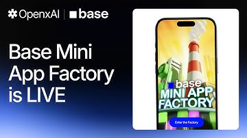 The Base Mini App Factory Deployment is now Live!
