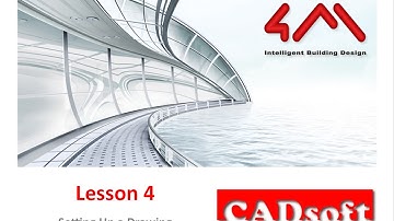 4MCAD v.16 English - Lesson 4/55 - Setting Up a Drawing