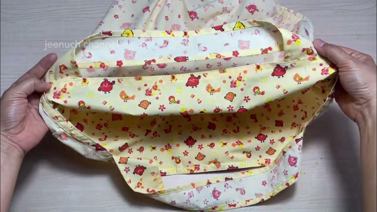 DIY Easy Tote Bag How to Make Shopping Bag Sewing Cloth Bag