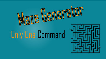 Maze Generator | Only One Command