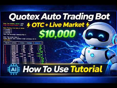 Quotex Auto Trading Bot 🤖 | OTC & Live Market Premium Software + How To Use Tutorial