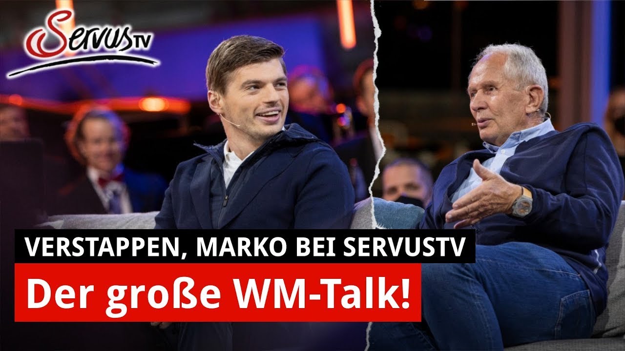 Verstappen and Marko Der ServusTV-Talk mit den F1-Weltmeistern 2021 Interview nach GP Abu Dhabi