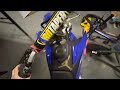 Riding dirt-bikes 