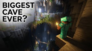 I Found the Biggest Cave in Minecraft