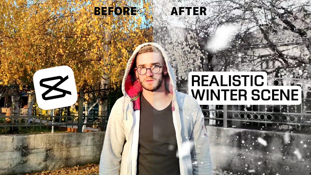 How to make a REALISTIC WINTER scene in CapCut YouTube