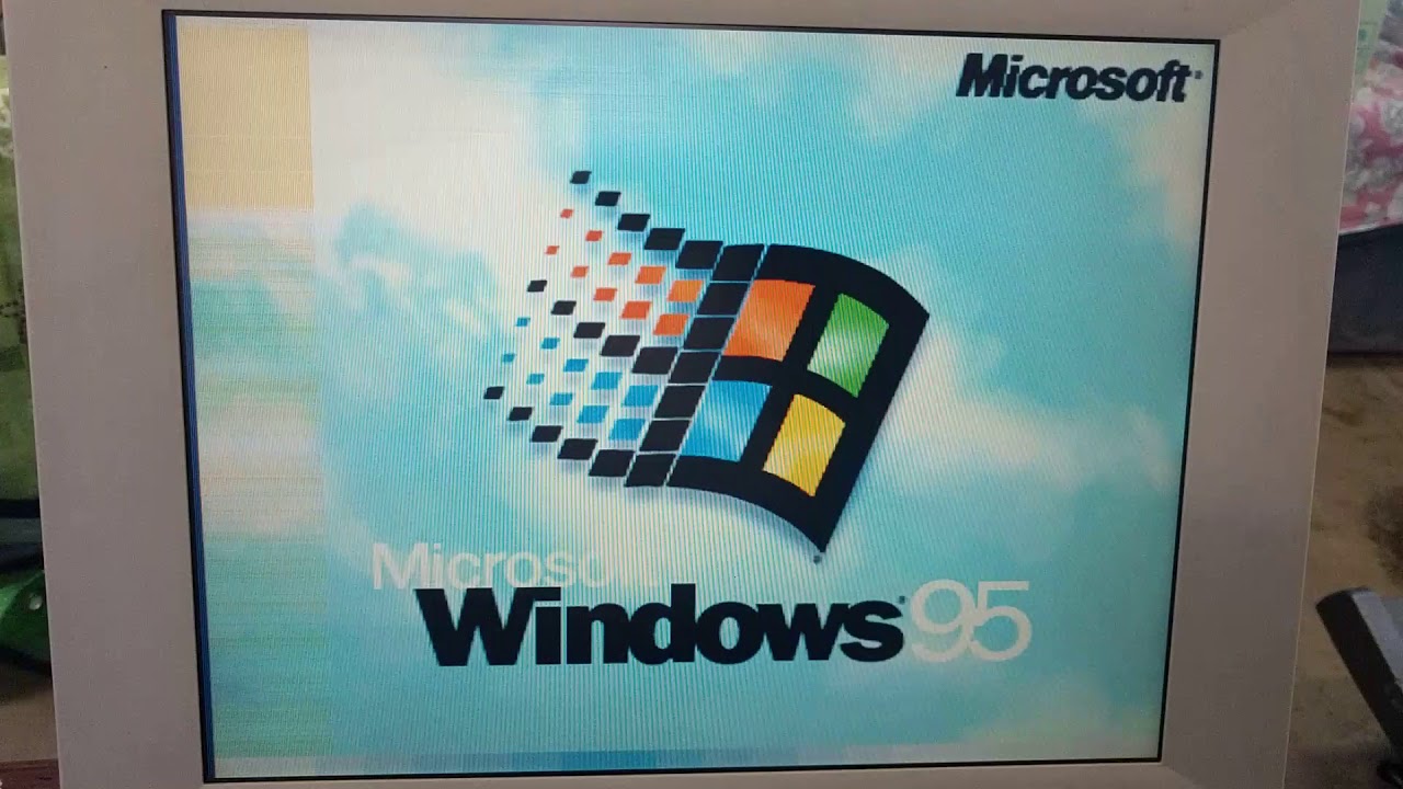 Windows95 起動画面 オールドPC NEC VS20C-NX - YouTube