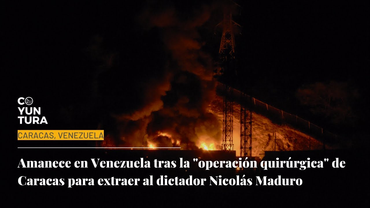 Amanece en Caracas tras la "operación quirúrgica" para extraer al dictador Nicolás Maduro