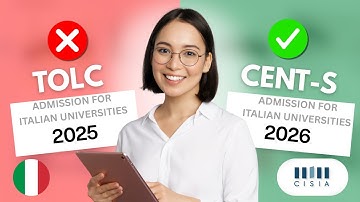 CEnT-S - New entrance test for Italian Universities in 2026!