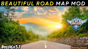 Map Mod Bussid 3.7 - New BEAUTIFUL ROAD MAP MOD For Bus Simulator indonesia by AS gaming 295