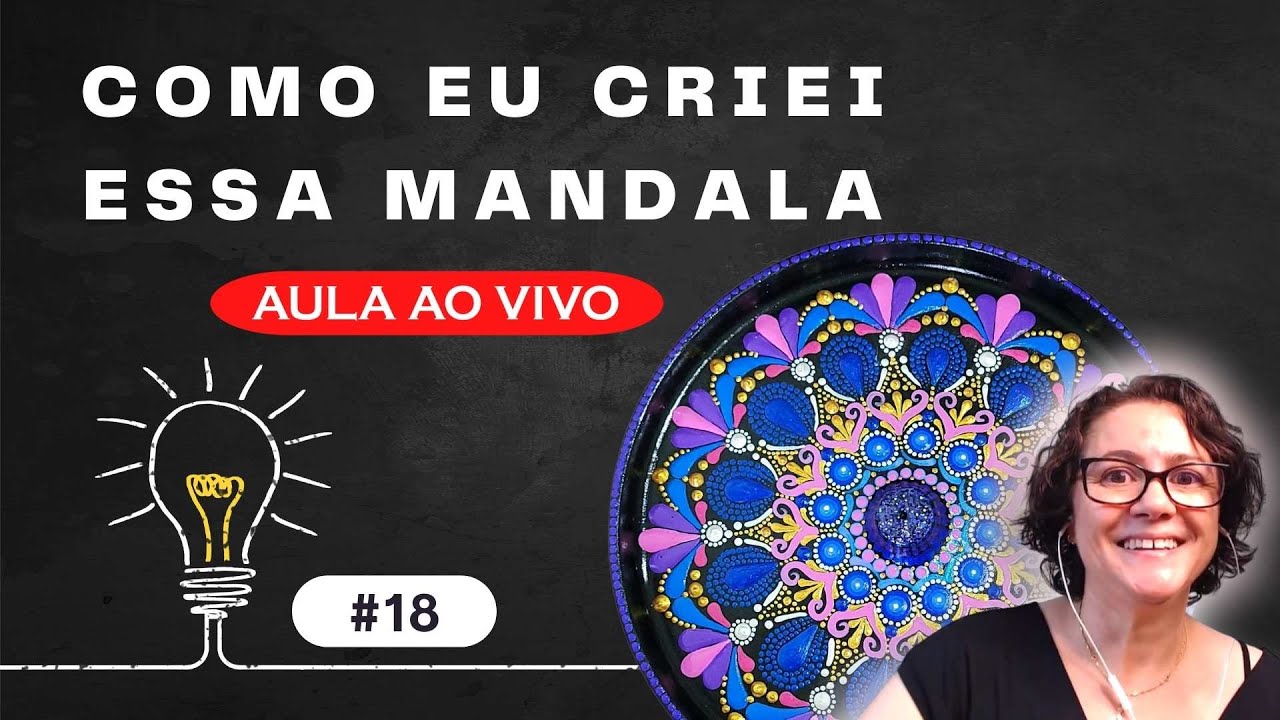 LIVE #18 | COMO EU CRIEI ESSA MANDALA | Mandala em pontilhismo | SET Arte