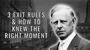 3 Exit Rules & How Jesse Livermore Knew the Right Moment