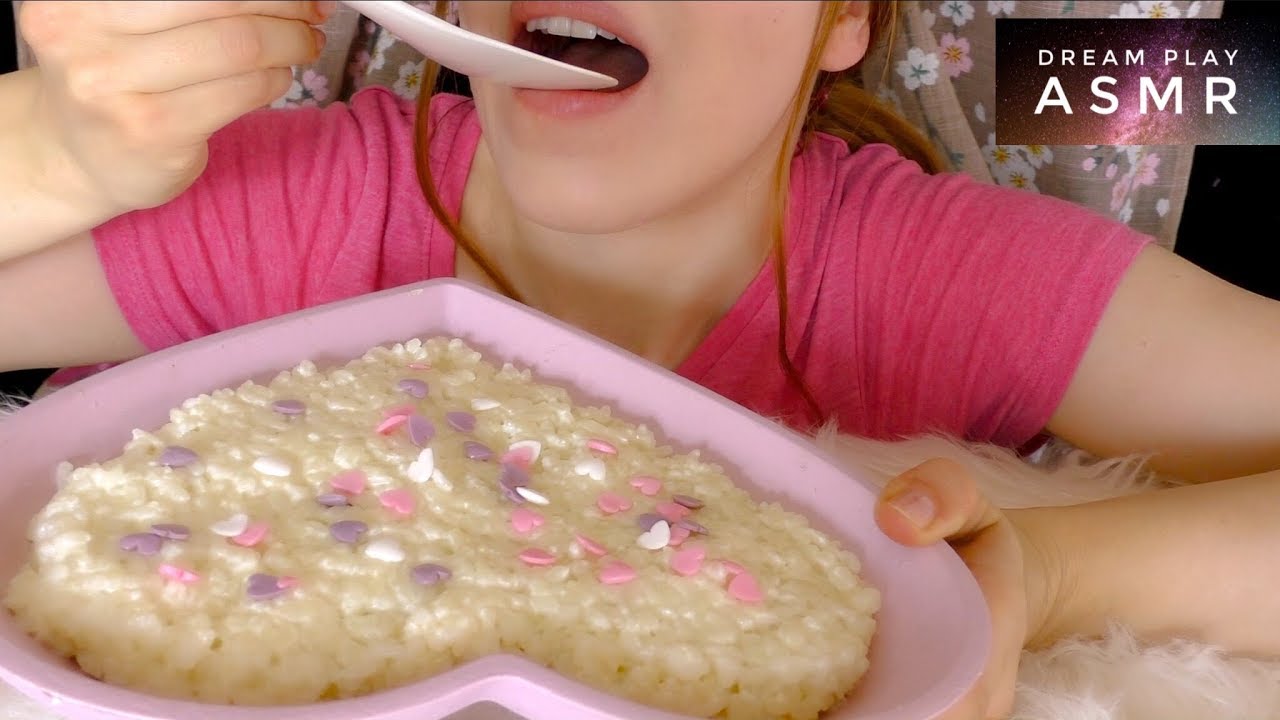 ★ASMR★ Milchreis mit Zuckerherzen 💗 Essen aus der Kindheit | Dream Play ASMR