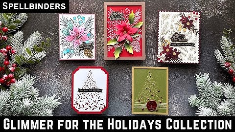 Elegance! Glimmer for the Holidays Collection w/ Spellbinders #teamspellbinders #neverstopmaking