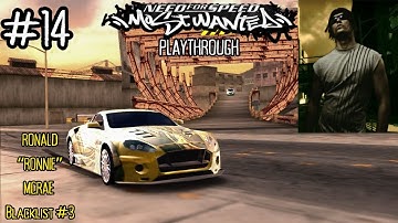 Need for Speed Most Wanted Playthrough Part 14 - Blacklist #3 (Ronnie)