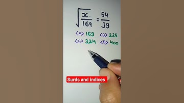 Problem related to surds indices and roots #problem #surds #indices #roots #maths #reasoning #ssc
