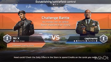 Insane close game!! Challenge battle. Command and conquer Rivals Gameplay 11