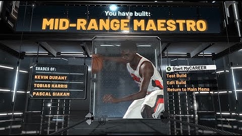 Kevin Durant 2k22 CURRENT GEN REALISTIC BUILD MID RANGE MAESTRO