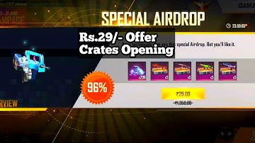 Rs29/- Special Air Drop Offer || Crates Opening || Let