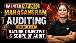 Details Mahasangram - Standards on Auditing | CA Inter Audit Sep 2026 Exams | CA Aarti Lahoti l ICAI News
