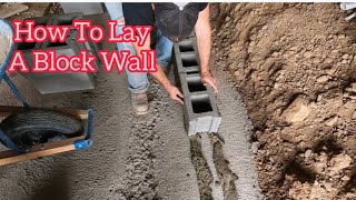 How to build a block wall