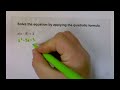 Precalculus - Solving with Square Roots and Quadratic Formula