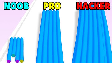 NOOB vs PRO vs HACKER in Rope Crowd Run!