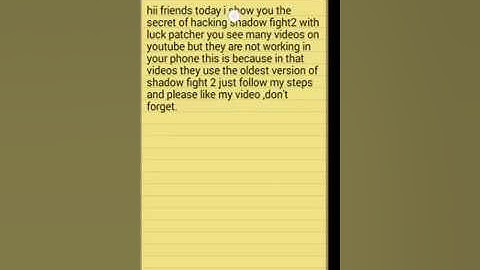 Secret of hacking shadow fight 2 with luckypatcher