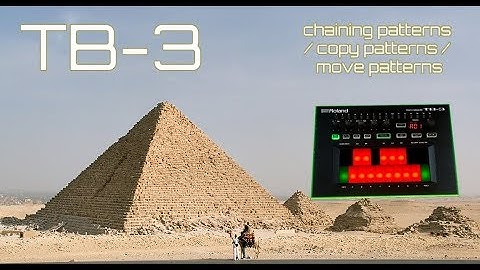 Roland TB-3 Step Sequencer - Chaining Patterns - Copy Patterns