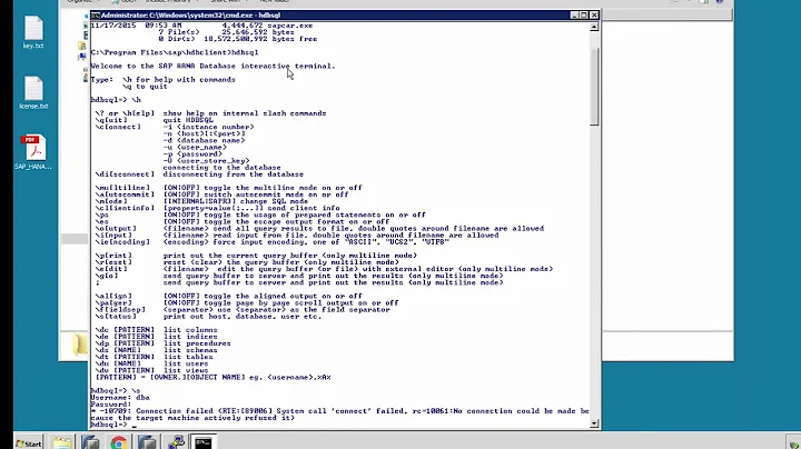 Sap HANA Academy - SAP HANA Administration: hdbsql - Getting Started [SPS 11]