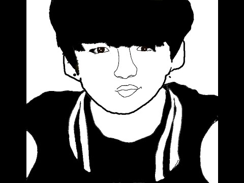Drawing Jung Kook BTS - YouTube