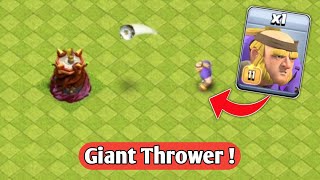 New Giant Thrower (Goal Keeper) Vs Every Defense | AS Clash | #clashofclans #viral #coc