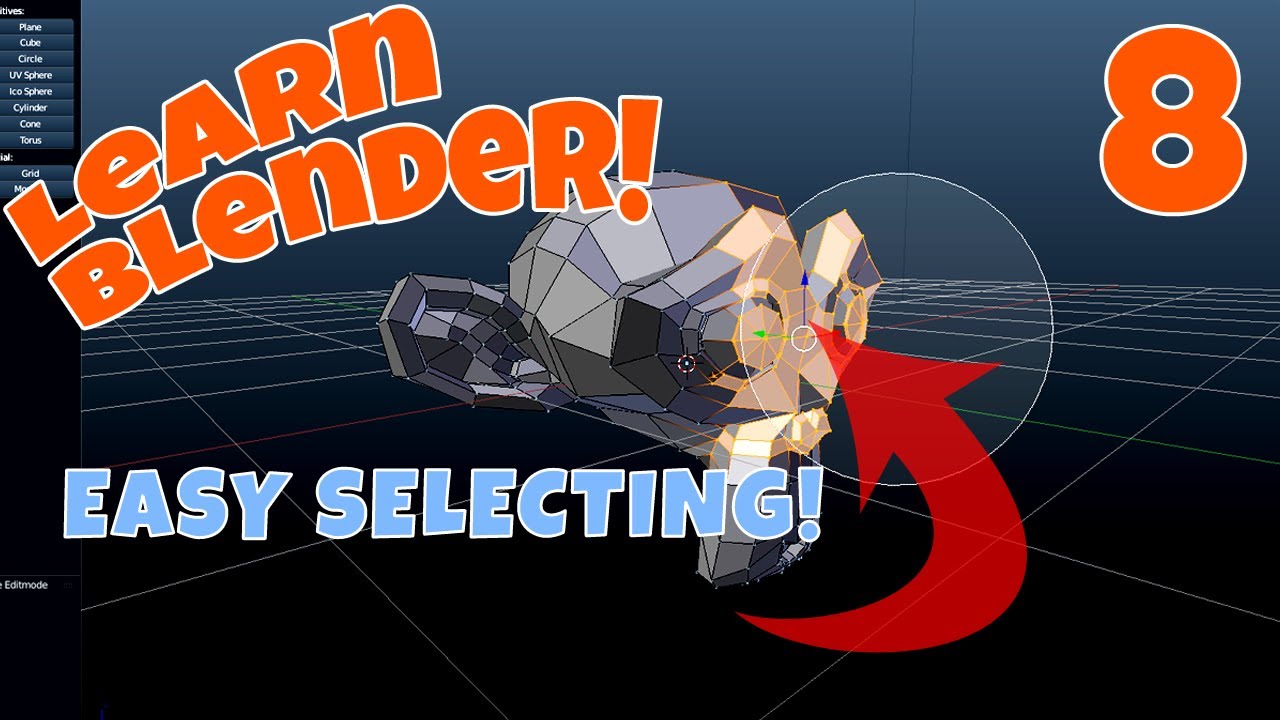 Blender Software Tutorial for Beginners Box and Circle Selecting YouTube
