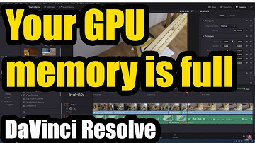 Your GPU memory is full, Try reducing the timeline resolution (Davinci Resolve, update GPU driver)