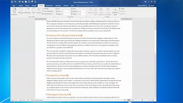 NewsLetter with Section Breaks and three column formats