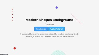 Building a Custom JavaScript Library for Beautiful Geometric Shape Backgrounds