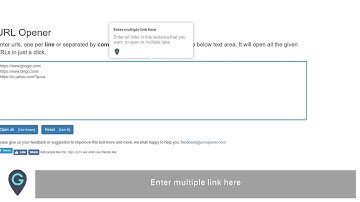 How to open multiple links in one click